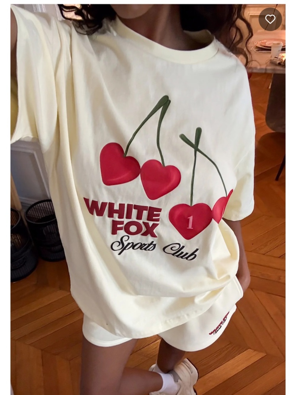 NWT • White Fox Boutique Club 14 Izzy Oversized Tee 🍋🍒